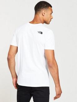 The North Face Heren T Shirt SS Easy Tee Wit - maat L