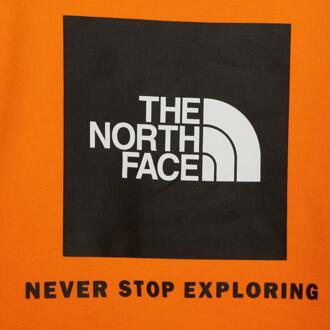 The North Face jeugdbox sweatshirt met ronde hals in geel - maat