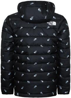The North Face Junior jongens gewatteerde jas II / TNF zwarte logoprint - maat