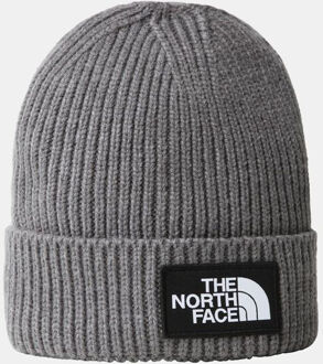 The North Face Kids Tnf Box Logo Cuffed Beanie Grijs - One size