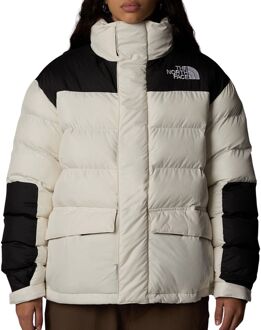 The North Face Kleur blok pufferjas voor vrouwen The North Face , White , Dames - L,S,Xs