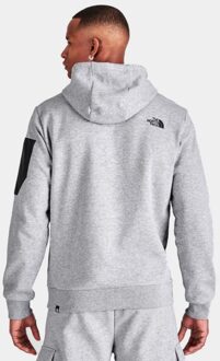 The North Face Logo Woven Pocket Hoodie in Lichtgrijs - maat S