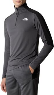 The North Face Mountain Athletics 1/4 Zip LS Shirt Heren donkergrijs - zwart