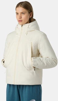 The North Face Mountain Range Down Hooded Jas Dames Wit - S