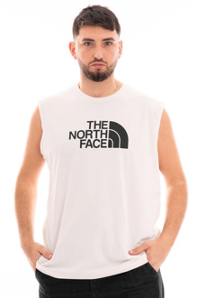 The North Face Mouwloze Logo Tank Top Heren The North Face , White , Heren - 2Xl,Xl,L,M,S
