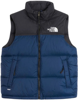 The North Face Nuptse 1996 Mouwloze Donsjas The North Face , Blue , Heren - S,Xs