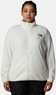 The North Face Plus Size 100 Glacier Full Zip Fleecevest Dames Wit - 1X