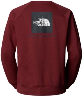 The North Face Raglan Box NSE Crew Casual Sweater Heren S Rood