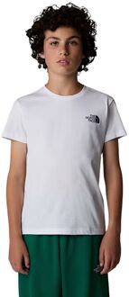 The North Face Redbox Casual T-shirt Jongens 152 Wit