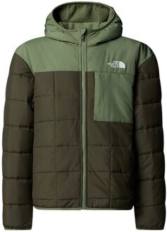 The North Face Reversible Shasta F/Z Casaul Winterjas Jongens 164 Donkergroen
