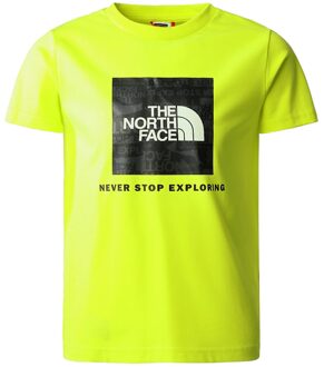 The North Face S/S Red Box Casual T-shirt Jongens 152 Geel