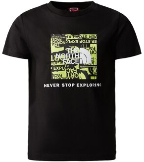 The North Face S/S Red Box Casual T-shirt Jongens 152 Zwart