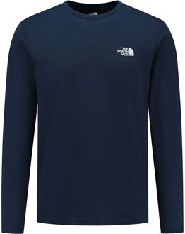 The North Face Simple Dome Longsleeve Shirt Heren donkerblauw - XL