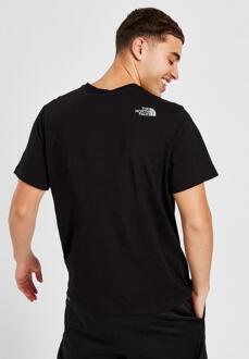 The North Face Simple Dome Reflecterend Logo T shirt in Zwart - maat