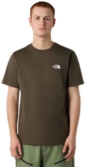 The North Face SS Simple Dome Casual T-shirt Heren L Taupe dessin