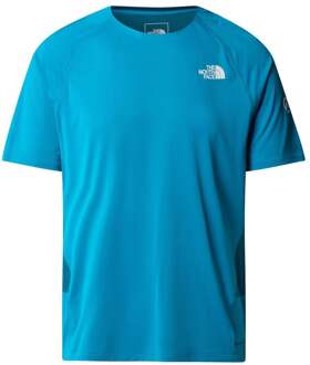 The North Face Summit High Trail Run Hardloopshirt Heren petrolblauw