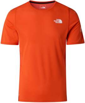 The North Face Summit Hight Trail Hardloopshirt Heren rood - M