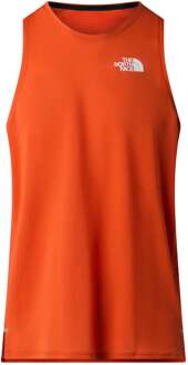 The North Face Summit Hight Trail Hardloopshirt Heren rood - XL