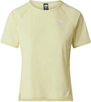 The North Face Sunriser Hardloopshirt Dames geel - XL