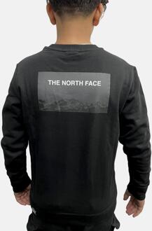 The North Face sweatshirt met ronde hals voor jongeren in zwart - maat S