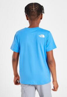 The North Face T Shirt Trein & Logo Kinderen Blauw en wit