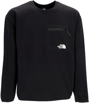 The North Face Tech Crewneck Sweatshirt Zwart Streetwear The North Face , Black , Heren - XL