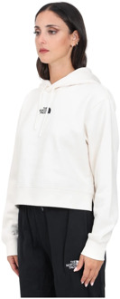 The North Face Witte Essential Crop Hoodie voor vrouwen The North Face , White , Dames - L,M,S,Xs