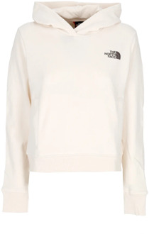 The North Face Witte Nuptse Face Hoodie The North Face , Beige , Dames - S