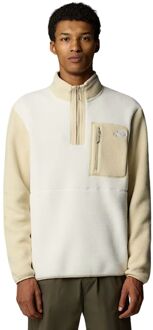 The North Face Yumiori ¼ Zip Casual Sweater Heren S Wit