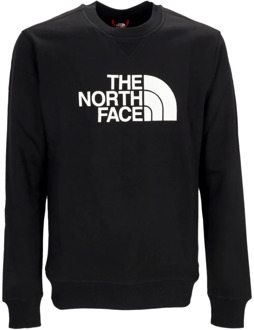 The North Face Zwart/Wit Drew Peak Crewneck Sweatshirt The North Face , Black , Heren - Xl,S