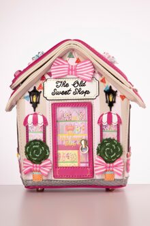 The Old Sweet Shop House handtas in roze Roze/Multicolour