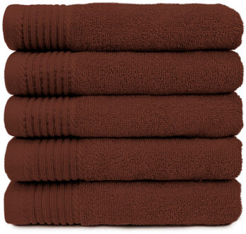 The One Badhanddoek 450 gram 70 x 140 cm Chocolate