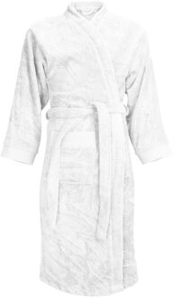 The One Badstoffen Badjas zonder capuchon Wit L/XL