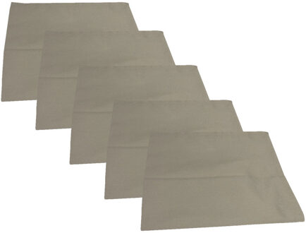 The One Theedoek - 50 x 70 cm - Taupe - 5 stuks