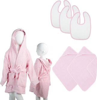 The One Towelling 6-Delig The One Babypakket Roze-68/74 - 68/74