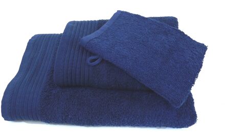 The One Towelling Budgetpakket badtextiel 450 gram Donker blauw - 8 stuks