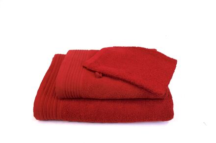 The One Towelling Budgetpakket badtextiel 450 gram Rood - 8 stuks