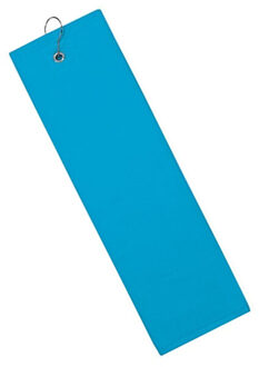The One Towelling Effen vochtafvoerende golfhanddoek - maat One size Blauw