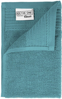 The One Towelling Gastendoek 30 X 50 Cm Petrol Turquoise
