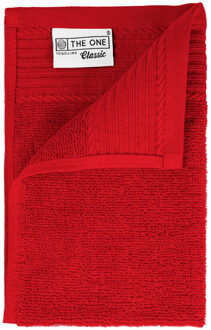 The One Towelling Gastendoek 30 X 50 Cm Rood