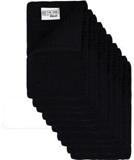 The One Towelling Gastendoek Black 10 stuks