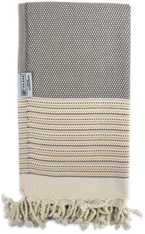 The One Towelling Hamamdoek Exclusive 90 X 170 Cm Iron/oak Buff/shell