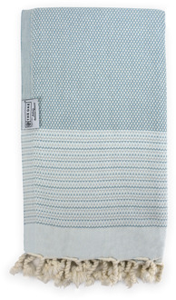 The One Towelling Hamamdoek Exclusive 90 X 170 Cm Stormy Weather/high Rise/pearl Blauw