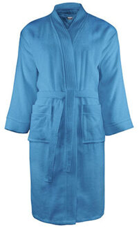The One Towelling Klassieke badjas voor volwassenen Blauw - L / XL