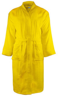 The One Towelling Klassieke badjas voor volwassenen Geel - L / XL