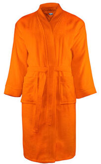 The One Towelling Klassieke badjas voor volwassenen - maat L / XL Oranje
