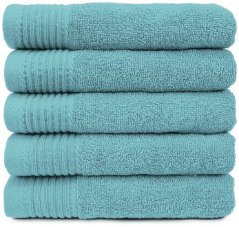 The One Towelling The One Badhanddoek 450 gram 70x140 cm Petrol (5 stuks)