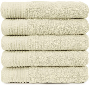 The One Towelling The One Badhanddoek Deluxe 70x140 550 gram Ivory (5 stuks) Ivoor - 70x140 cm