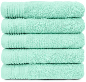 The One Towelling The One Badhanddoek Deluxe 70x140 550 gram Mint (5 stuks) - 70x140 cm