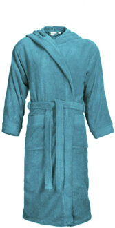 The One Towelling The One Badstoffen Badjas met capuchon Turquoise S/M
